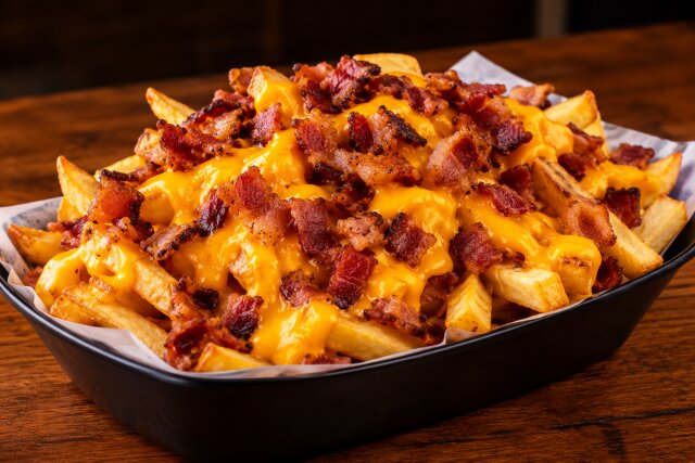 Batata c/ Cheddar e Bacon - Grande